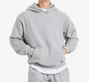 เสื้อฮู้ดดี้ผ้าฟลีซคอตตอน 100% หนัก 500 กรัม ทรงโอเวอร์ไซส์ ไหล่ตก คุณภาพสูง ราคาขายส่ง MOQ ต่ำ - Product Image 4