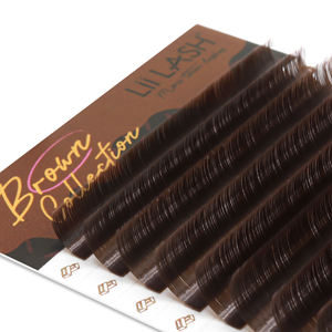 Russian volume Woodland <b>brown</b> <b>lash</b> fans cruelty-free colorful eyelash <b>extension</b> <b>brown</b> <b>lashes</b> wholesale bulk - Product Image 2