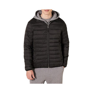 Men's Casual Winter Puffer <b>Jacket</b> <b>Packable</b> <b>Lightweight</b> Water-Resistant Zipper Closure Stand Collar Available - Product Image 1