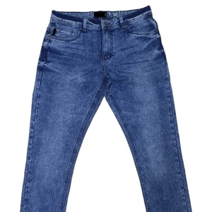 Jean en denim tendance pour homme, écologique, anti-boulochage, respirant, lavé, en coton et élasthanne, OEM - Product Image 1