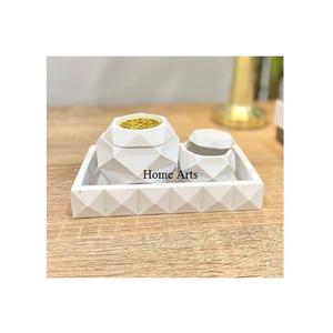 Solid Wooden White Color Mubkhar <b>Burner</b> With Premium Quality Round Shape <b>Bakhoor</b> <b>Burner</b> For Wedding Decor - Product Image 1