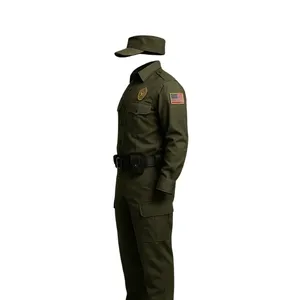 Conjunto de Uniforme de Seguridad Olive con Camisa, Pantalones, Cinturón y Gorra - Product Image 2