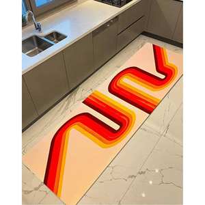 Tapis à motifs géométriques - Moderne, tendance, personnalisé, doux, pour salle de bain, couloir, mur, tapis en chenille - Product Image 5