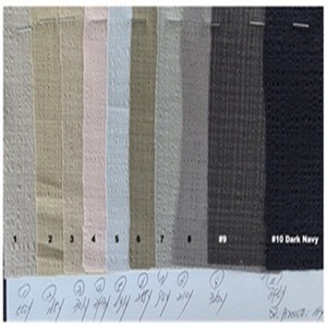 Tissu extensible de poids moyen 58 pouces, 130 GSM, effet mélangé Dobby Seer-Sucker, tissage uni, pour usage extérieur, pour garçons et filles - Product Image 1