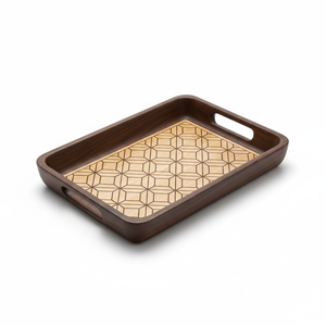 Bandeja de Madera Artesanal Moderna, Ecológica y de Primera Calidad para Servir Comida, Té, Café y Fines Decorativos - Product Image 4