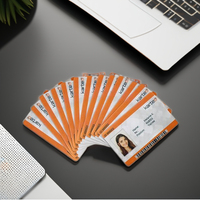 Carte d'identité rigide en PVC de la marque Bestom, carte d'accès pour salon professionnel, carte de visite de bureau, accessoires de bureau, ne se plie pas facilement