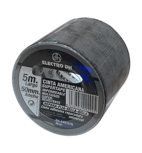 5 m. Nastro adesivo nero super resistente Super Tape da 50 mm. (Electro DH 04.440/5/N) - Product Image 1