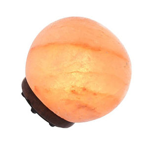 Elegante Lámpara de Sal Esférica de Material Orgánico, Tacto Real, Decoración Elegante para el Hogar, Diseño de Cuenco Tallado a Mano - Product Image 2