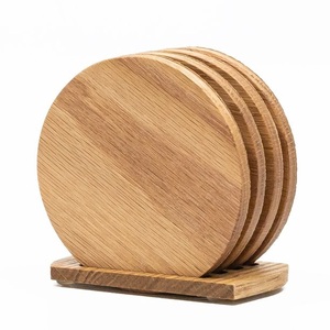 Posavasos de madera con mango natural para el hogar y el hotel, posavasos hecho a mano con forma cuadrada, precio al por mayor - Product Image 3