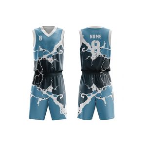 Uniforme de baloncesto Ropa deportiva para hombre Alta calidad Bajo MOQ Logotipo personalizado Uniforme de baloncesto ligero y transpirable - Product Image 1