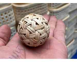 ลูกบอลหวายทอมือสำหรับการส่งออกในสีต่างๆตกแต่งบ้านและตกแต่งบ้านขายปลีกหรือตั้งโชว์ - Product Image 3