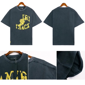 Conjunto de verano personalizado para hombre de 2 piezas, pantalones cortos lavados con estampado, conjunto de camiseta y pantalones cortos lavados con ácido para hombre - Product Image 2