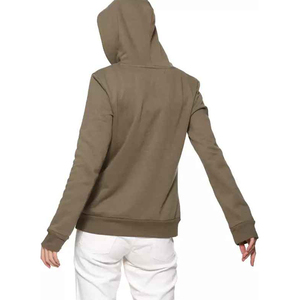 เสื้อฮู้ดและชุดวอร์มสำหรับผู้หญิงสำหรับฤดูหนาว พร้อมบริการออกแบบโลโก้ด้านหน้าตามสั่ง (OEM) ผ้าฟลีซกันลม - Product Image 3