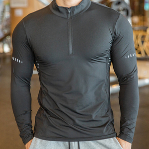 Men's Custom Long <b>Sleeve</b> Running T-Shirt Quick Dry Polyester Spandex Workout Top Wholesale Active Tops - Product Image 6