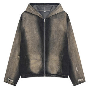 Offre Spéciale automne couleur unie hommes à manches longues fermeture éclair Hoodies avec des couleurs et des tailles personnalisées - Product Image 4