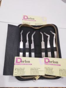 Professional <b>Eyelash</b> <b>Tweezers</b> Private Label Lash Extension <b>Tweezers</b> Stainless Steel Curved & Volume Isolation Extension <b>Tweezers</b> - Product Image 4