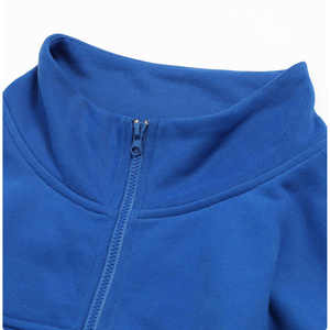 Sudadera con capucha corta con cremallera frontal de algodón y poliéster para mujer con logotipo personalizado, impermeable, para entrenamiento al aire libre y yoga en invierno. - Product Image 5