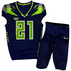 Uniformes de fútbol americano con bordado Premium Uniforme de fútbol de sarga Sublimación Ropa de fútbol americano - Product Image 6