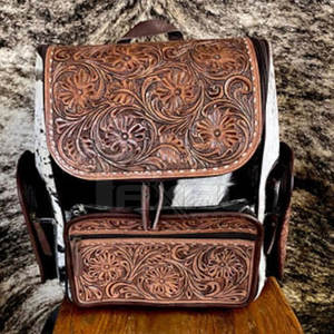 Low MOQ กระเป๋าผ้าอ้อมหนังวัวดีไซน์ใหม่, กระเป๋าแฟชั่นหนังวัวสไตล์ที่แตกต่าง - Product Image 5