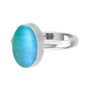 Bague en argent sterling 925, finition haut de gamme, sertie de pierres de lune vertes, formes variées, classique, tendance, pour mariage, fête, unisexe - Product Image 4