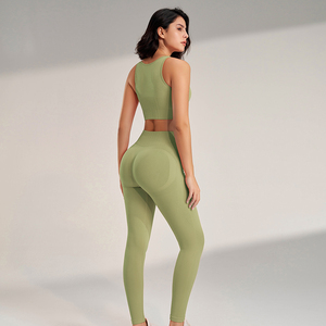 ชุดฟิตเนสของผู้หญิงชุดออกกำลังกายยิมฟิตเนสกลางแจ้งออกแบบโลโก้ได้ตามที่ต้องการ - Product Image 6