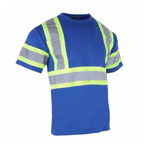 Chemise de sécurité haute visibilité avec vêtements de travail à bandes réfléchissantes pour la construction et la sécurité routière - Product Image 3
