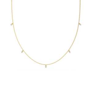 Collier Pendentif en Diamant Marquise de Neuf Carats, Bijoux Fins de Luxe pour Femmes, Idéal pour les Mariages, Cadeau Premium - Product Image 1