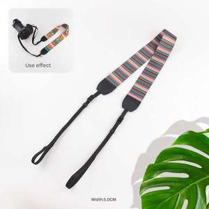 Patrón exquisito solo hombro bandolera correa de cámara fuerte al aire libre portátil SLR Micro cinturón cuello colgante una correa de hombro - Product Image 4