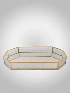 Bandeja para servir de madera de diseño moderno de alta calidad, madera natural con diseños de bordes, bandeja para servir de bambú para bodas, precio al por mayor - Product Image 5