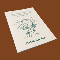Cuaderno de papel personalizable A4/A5/A6, resistente al agua, papel de semilla plantable, diario en blanco, cuaderno personalizado