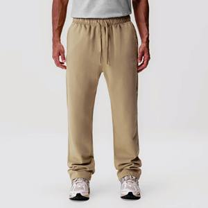 OEM High Quality 100% Cotton French Terry <b>Men</b> Sweatpants Luxury Blank Oversized Straight Leg Custom Sweatpants - Product Image 2