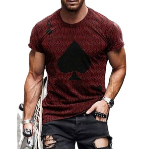 Camisetas de Moda de Manga Corta para Hombre, Transpirables y Personalizables, de Longitud Regular, con Cuello Alto Ecológico y Estampado de Corazón - Product Image 5