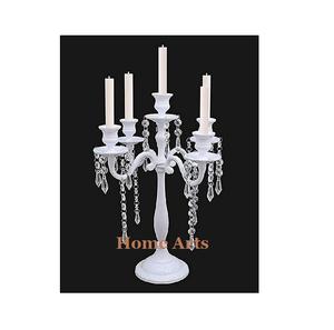 Candelabre central en aluminium design avec cristal noir pour la décoration d'hôtel et de restaurant à prix avantageux - Product Image 3