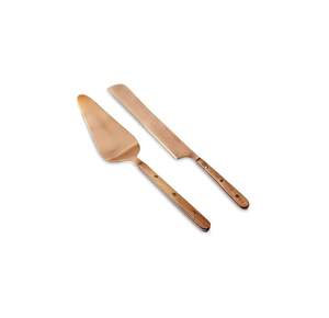 Cuchillo y servidor de latón para el producto más vendido Mango popular Servidor de pastel de bodas y juego de cuchillos de pan - Product Image 2