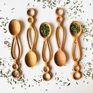 Juego de Cubiertos Desechables de Madera Sostenible de Primera Calidad, Acabado Natural, Utensilios Duraderos Aptos para Lavavajillas, para Hogar y Hotel - Product Image 1