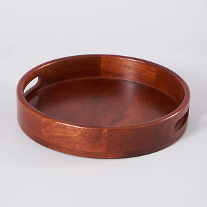 ถาดเสริฟไม้ขัดเงาจานแต่งงานจานรองแฮนด์เมดคุณภาพดีเสิร์ฟจานไม้หรือถาดเสริฟ - Product Image 1