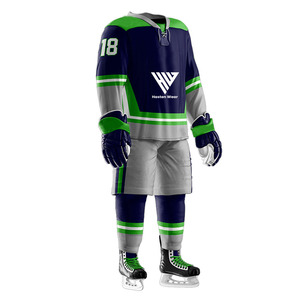 Meilleur style d'uniforme de hockey sur glace respirant à séchage rapide pour hommes et vêtements de sport personnalisables pour hommes adultes uniforme de hockey sur glace - Product Image 3