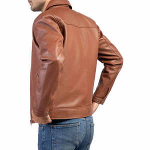 Chaqueta de Cuero de Moda para Hombre, Tallas Grandes Disponibles, Diseño Sólido, a un Precio Razonable - Product Image 5