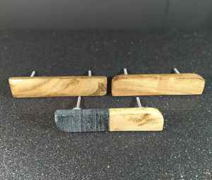 Poignées de tiroir rondes en bois d'acacia RÉSINE Poignées pour armoires de cuisine Poignées de tiroir pour armoires de cuisine - Product Image 1