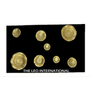 Fer Métal Rectangle Forme Or Noir Fini Moderne Autre Art Mural de l'Inde Fantaisie Style Luxe Fait à la Main Décoratif pour la Maison - Product Image 1