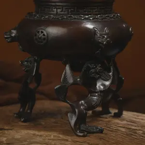 เตาเผาบัคฮูร์ทองเหลืองแบบอาหรับพร้อมหูจับ |   ใช้ในทางศาสนา 100% ธรรมชาติและทนทานสำหรับเรซินและน้ำหอมอู๊ด - Product Image 1