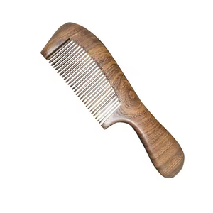 การออกแบบที่หรูหราและดูหวีไม้สุขภาพดีหวีไม้ไร้รอยต่อป้องกันไฟฟ้าสถิตย์สำหรับเขาและใช้ในบ้านและร้านเสริมสวย - Product Image 4