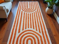 Tapis d'intérieur en laine 100% tissé à la main, doux, durable, en fibre naturelle, pour salon, chambre ou entrée