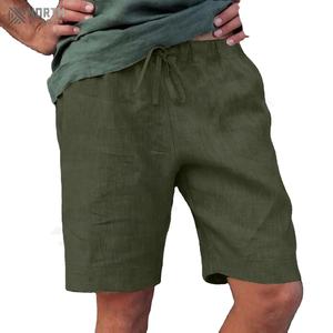 Pantalones Cortos Deportivos para Hombre, Color Sólido, Elásticos, Casuales, para Entrenamiento, Transpirables, para Gimnasio - Product Image 4