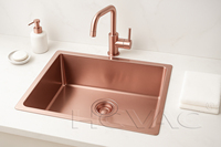 HCVAC Cuisine Évier À Eau En Acier Inoxydable Or Noir Or Rose Couleur PVD Machine De Revêtement