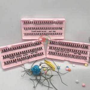 Vietnam Wholesale Good Price Hand Made Natural Long Mink Silk Individual False <b>Lashes</b> <b>Cluster</b> Eyelash Extensions Flare Eyelash - Product Image 5