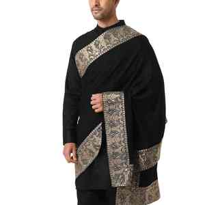 Men Soft Breathable Winter Wool <b>Shawl</b> Warm Traditional Solid Warmth Casual <b>Wrap</b> 300g - Product Image 4