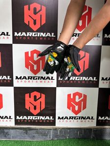 OEM nuevo antideslizante empuñaduras de mano receptor de fútbol guantes al aire libre deporte Palma protección transpirable dedo completo correa de muñeca ajustable - Product Image 6