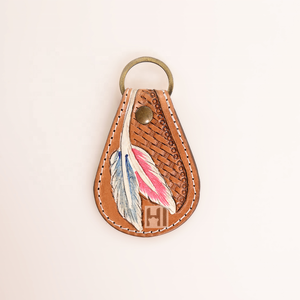 Porte-clés personnalisé en cuir véritable usiné en cuir de vachette porte-clés en acier inoxydable pour les cadeaux avec personnalisation disponible - Product Image 1