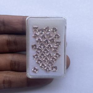 4mm 6mm 8mm Natural Rosa melocotón morganita facetado cojín corte piedra preciosa suelta piedra semipreciosa genuina calidad AAA certificada - Product Image 3